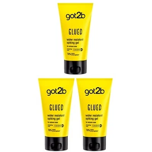 3x Schwarzkopf Got2b Glued Styling Spiking Glue 150ml Styling Gel Screaming Hold - Picture 1 of 1