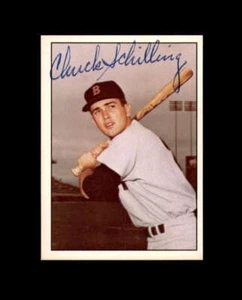 Autógrafo firmado por Chuck Schilling 1978 TCMA The 60s Boston Red Sox - Imagen 1 de 2