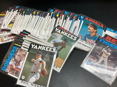 1986 Topps Baseball MLB Blank Back Error Card - You Pick from "Styles" Mint - Image 1 of 2