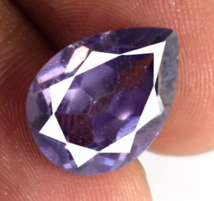 11,05 ct/13 mm Natürlicher Birnenschliff Burma Lila Spinell Edelstein Zertifiziert B69649 - Bild 1 von 10