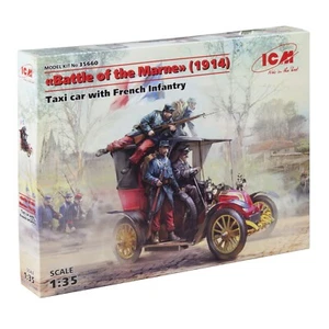 ICM 35660 Coche Modelo Escala 1:35 Batalla del Marne (1914) Taxi + Infantería Francesa - Imagen 1 de 13