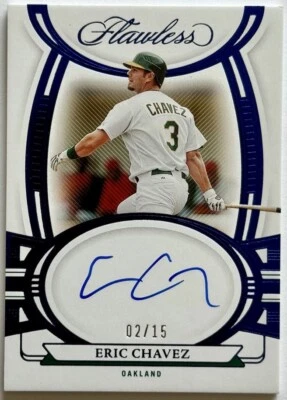 Eric Chavez Auto 15/02 2023 Panini Impecable FS-EC A’s Diamondbacks Yankees MLB Foto 1 de 2