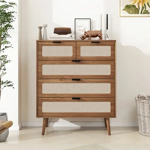 5 Drawer Cabinet, Accent Storage Cabinet, Suitable for Living Room, Bedroom - Picture 1 of 12