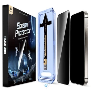 MAGIC JOHN 2Pack for iPhone 14 Pro Max Plus Tempered Glass Screen Protector - Picture 1 of 13