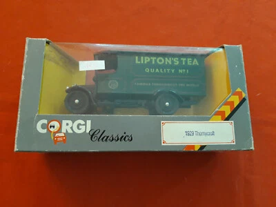 Camion Corgi Classics 1929 Thornycroft Verde DI LIPTON Tea GB C820 1/43 Scatola - Immagine 1 di 3