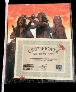 WALKING DEAD Exclusive Limited Edition Art Print By Tracie Ching  10x8 - Picture 1 of 3