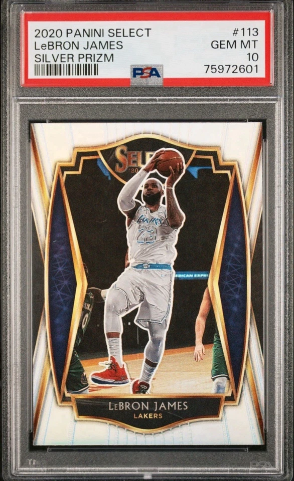 2020 Panini Select LeBron James Silver Prizm #113 PSA 10 Gem Mint SSP - Image 1 of 2