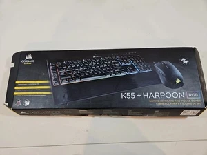 Corsair CH-9206115-NA K55 +Harpoon RGB Gaming Tastatur und Maus - OPEN BOX - Bild 1 von 8