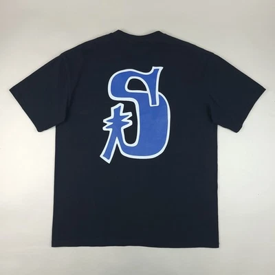 Camisa Stussy Para Hombres XL Negra Funky S Gráfica Camiseta Patín Ropa de Calle Foto 1 de 4