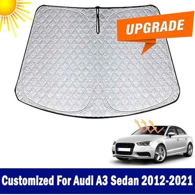 New Thicken Upgrade Windshield Sun Shade For Audi A3 Sedan 2012-2021 Sun Visor - Image 1 of 4