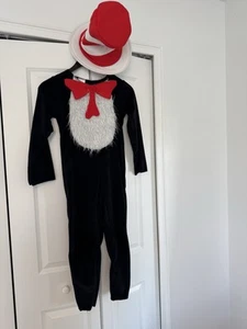 Dr. Seuss The Cat in The Hat Deluxe Costume Kids (Unisex) - Picture 1 of 12