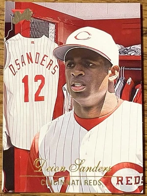 Deion Sanders 1994 Studio Baseball Card #172 Cincinnati Reds MLB Free Shipping - Image 1 of 3