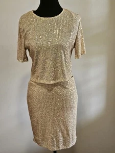 *NWT* Fashion Nova Born To Sparkle Sequin Skirt Set - Picture 1 of 7