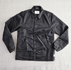 Reigning Champ Bomber Jacket Women's Size S P Black Button-Up Long Sleeve - Picture 1 of 17
