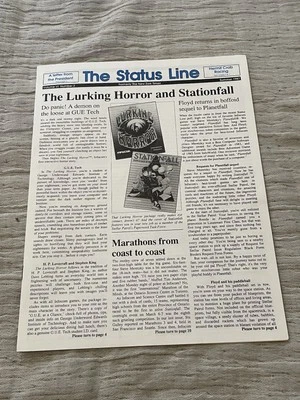 The Status Line Summer 1987  Infocom Computer Software Rare Newsletter Vintage  - Image 1 of 4