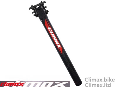 BICICLETA DE CARRETERA CLIMAX TIJA DE SILLÍN TIJA DE SILLÍN BRILLO carbono 31,6 * 350 mm SB0 NEGRO Foto 1 de 4