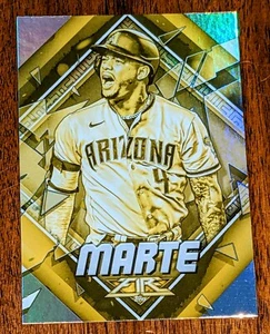 2022 Topps Fire Ketel Marte #49 Arizona Diamondbacks  GOLD Minted  - Picture 1 of 2
