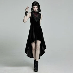 Punk Rave Victoria Black Velvet Lace Dress • Ships in 2-4 Weeks • Gothic - Bild 1 von 8