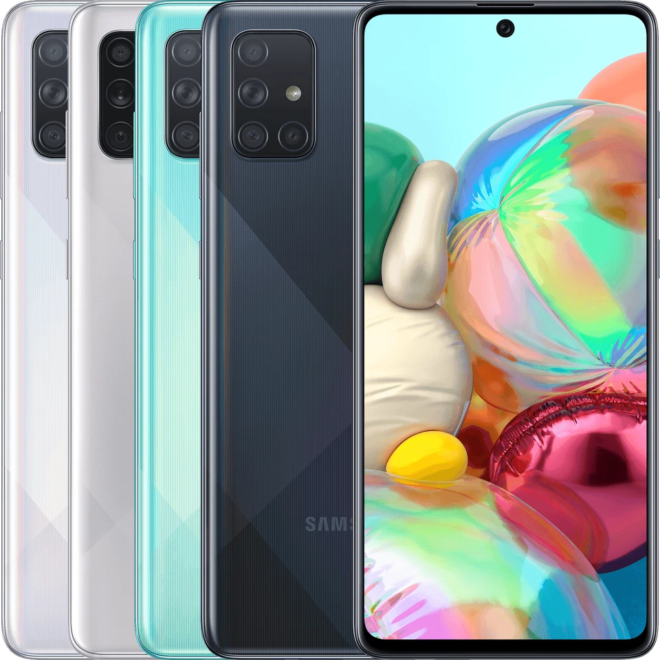 Samsung Galaxy A71 128GB Black 4G NFC Dual SIM Unlocked Android Smart Phone - Image 1 of 1