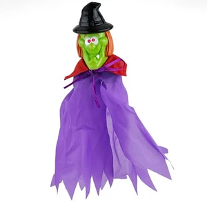 Vintage hängende leuchtende Hexe Halloween Dekoration Grusel Figur leuchtet - Bild 1 von 8