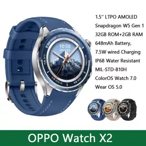 OPPO Watch X2 1.5'' LTPO Blood Oxygen Heart Rate Sleep Detection Dual GPS NFC - Picture 1 of 20