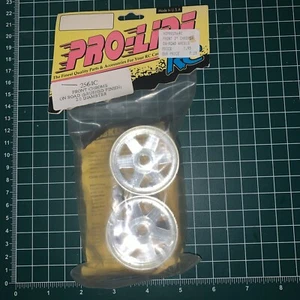 Vintage Pro-line Rc Front Chrome On Road (brushed Finish) 2.0 Wheels #2564C - Picture 1 of 6
