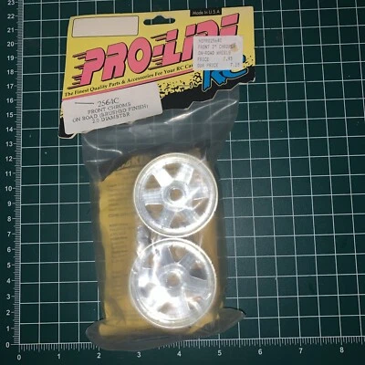 Vintage Pro-line Rc Front Chrome On Road (brushed Finish) 2.0 Wheels #2564C - Image 1 of 4