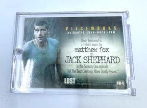Season 1 PW-4 Matthew Fox as Jack Shephard Pieceworks Costume Card - Picture 1 of 2