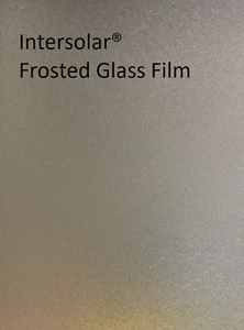 Frosted Glass Film Bedroom Bathroom Office Window Tint Static intersolar® h perf - Picture 1 of 3
