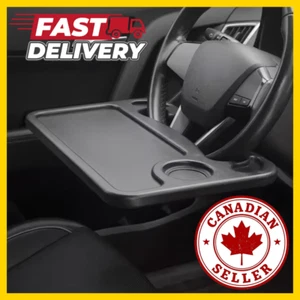 Plateau de volant de voiture bureau table ordinateur portable nourriture boisson support support portable - Photo 1/5