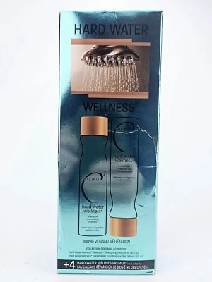 Malibu C Kit de Bem-Estar Água Dura Xampu Condicionador 9 oz Pacotes de Tratamento Vegano - Imagem 1 de 4