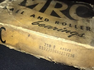 MRC KUGEL- UND ROLLENLAGER ABEC1 218 S #01073006A82S4196 (252) - Bild 1 von 4