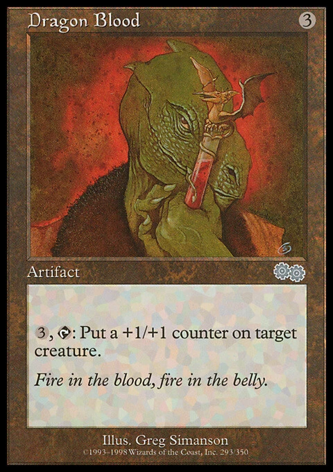 Magic the Gathering MTG Dragon Blood (293) Urza's Saga   LP - Image 1 of 1