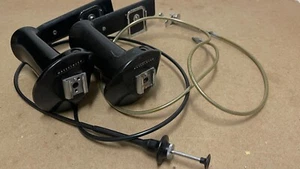 2 Vintage Hasselblad Left Hand Camera Grips W 2 Cables from Photographer Estate - Picture 1 of 16