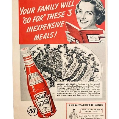 1941 Heinz Tomato Ketchup 57 Flavor Advertisement Pittsburgh Pennsylvania DWNN12 - Image 1 of 2