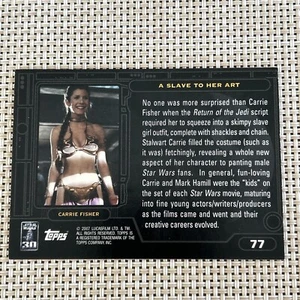 2007 Star Wars 30th Anniversary Episode VI Carrie Fisher Slave Yoda Luke Han - Picture 1 of 6
