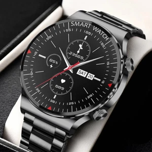 Herren Smartwatch Aktivitätstracker mit Pulsmesser Wasserdicht Smartwatch - Bild 1 von 9