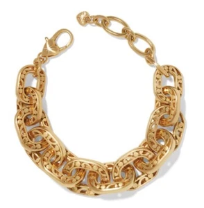 Brighton Gold Plated Contempo Linx Chunky Large Links Chain Bracelet Jewelry New - Picture 1 of 2