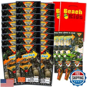 Monster Jam Mini Party Favors Set for Kids - Bundle with 24 Mini Monster Jam  - Picture 1 of 5