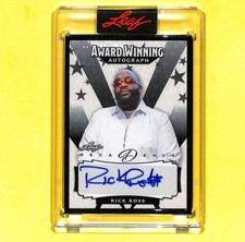 2023 Leaf Decadence Pop Century Rick Ross 3/7 Black Auto Autograph Card 