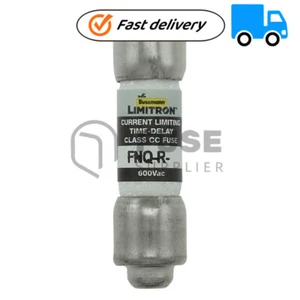 1PZ Nuovo Fusibile a Ritardo 600V Eaton Bussmann Serie FNQ-R - Foto 1 di 6