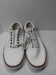 VANS Old Skool ~ Scarpe bianche da uomo taglia 7,5 - Foto 1 di 7