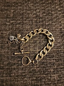 FOSSIL BRASS/GOLD TONE JUST ADD CHARMS BRACELET - Picture 1 of 16