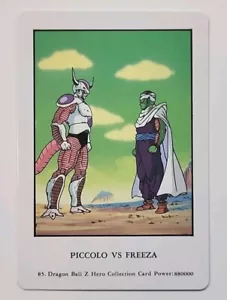 DRAGONBALL Z HERO COLLECTION 1 #85 PICCOLO VS FREEZA AMADA ARTBOX 1995 - Picture 1 of 2