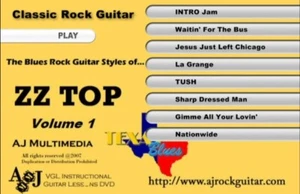 Lecciones de guitarra personalizadas, aprende ZZ Top v1 DVD - Imagen 1 de 7