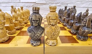 Rare Vintage Chess Set Hand Carved ITK Tournament Wooden Chess Set antique - Picture 1 of 23