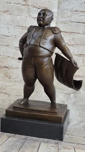 Matador Bull Mexico Bullfight Spanish Bronze F Botero Statue Sculpture Figure - Picture 1 of 10
