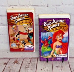 Two Disney Sing Along VHS Bundle - Picture 1 of 15
