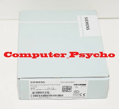 SIEMENS RDY2000BN BACNET ENABLED  MS/TP COMMUNICATION COMMERCIAL ROOM THERMOSTAT - Image 1 of 4