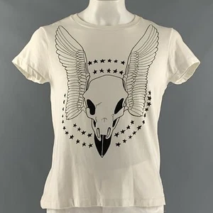 LEVI'S RED Talla L Blanco Negro Gráfico Algodón Y Poliéster Cuello Redondo - Imagen 1 de 4